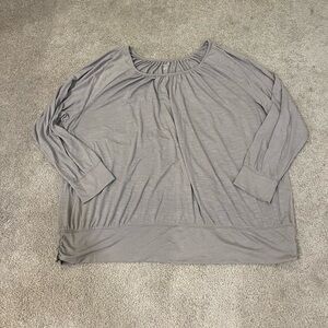 Lane Bryant Glittery Long Sleeve Top